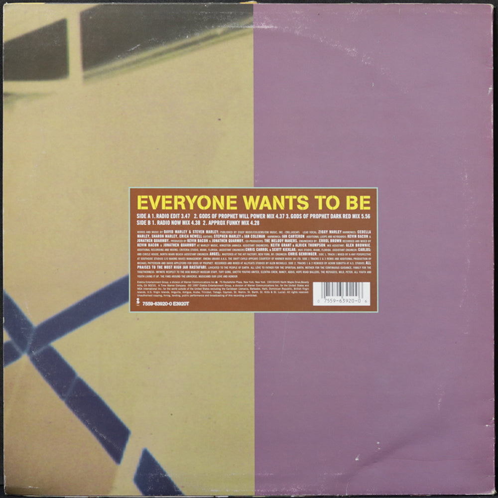 EBOND Ziggy Marley & The Melody Makers - Everyone Wants To Be Vinile V007019