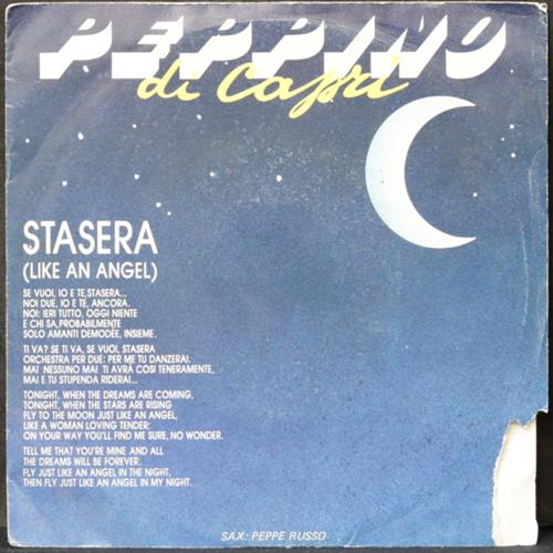 EBOND Peppino Di Capri - Stasera (Like A Angel) Vinile V008076