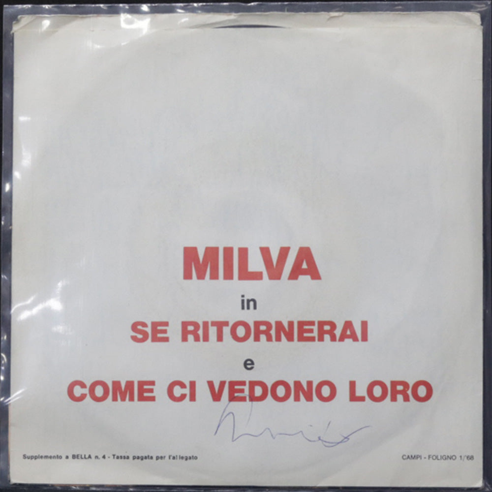EBOND Milva - Se Ritornerai / Come Ci Vedono Loro - (PROMO) Vinile V009004