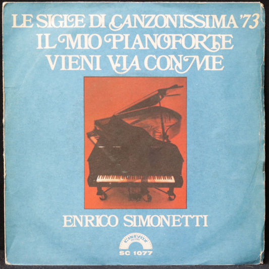 EBOND Enrico Simonetti - Il Mio Pianoforte / Vieni Via Con Me Vinile V011004