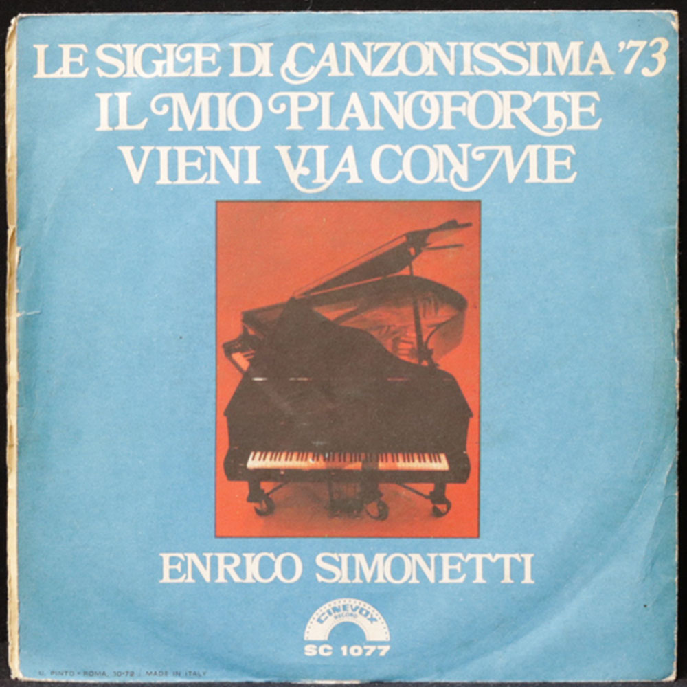 EBOND Enrico Simonetti - Il Mio Pianoforte / Vieni Via Con Me Vinile V011004