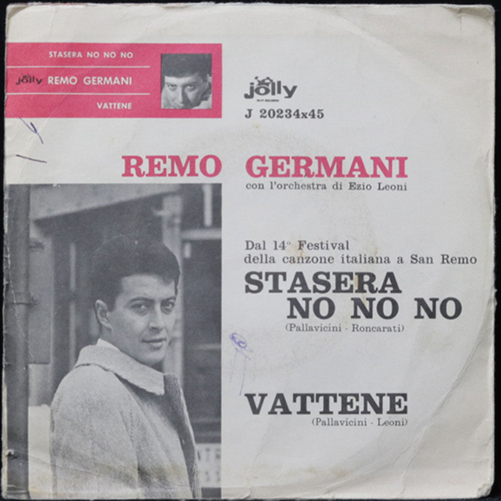 EBOND Remo Germani - Stasera No No No Vinile V011047