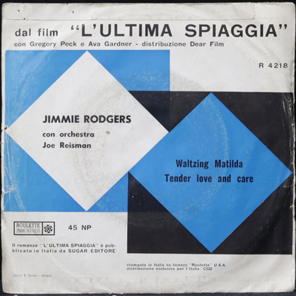 EBOND Jimmie Rodgers With Joe Reisman's Orchestra & Chorus - Waltzing Matilda / T.L.C. (Tender Love And Care) Vinile V011048