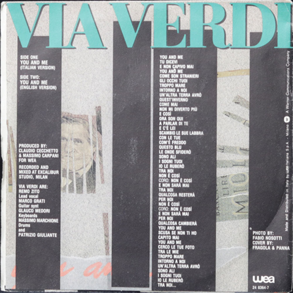 EBOND Via Verdi - You And Me Vinile V011068