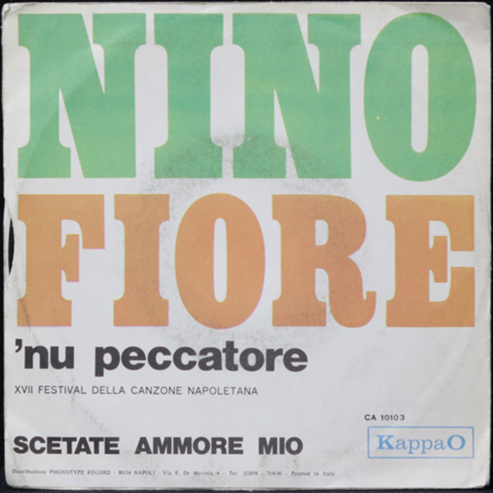 EBOND Nino Fiore - 'Nu Peccatore / Scetate Ammore Mio Vinile V011074