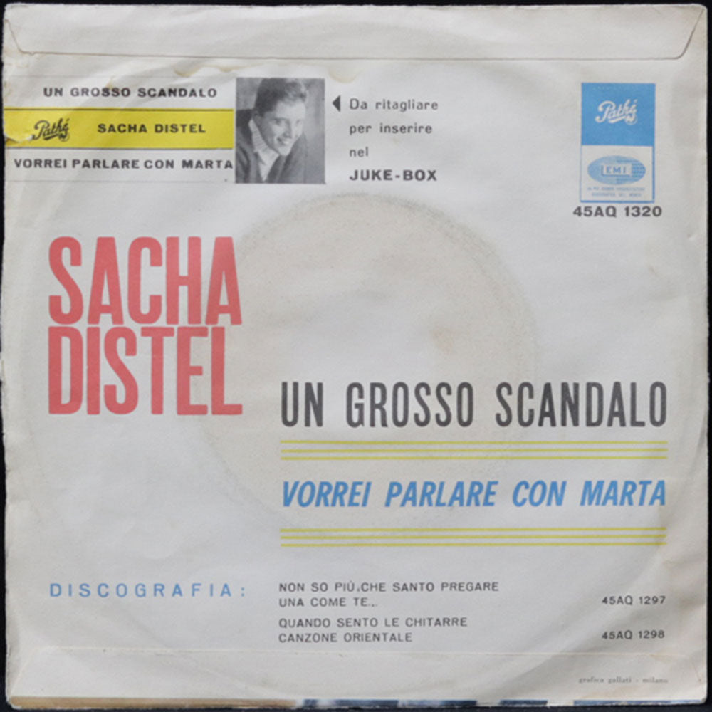 EBOND Sacha Distel - Un Grosso Scandalo / Vorrei Parlare Con Marta Vinile V011093