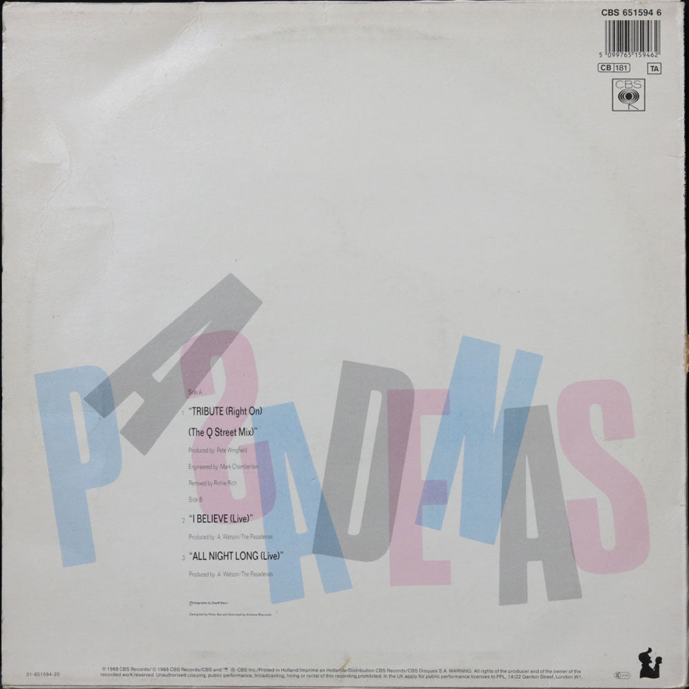 EBOND The Pasadenas - Tribute Vinile V013105