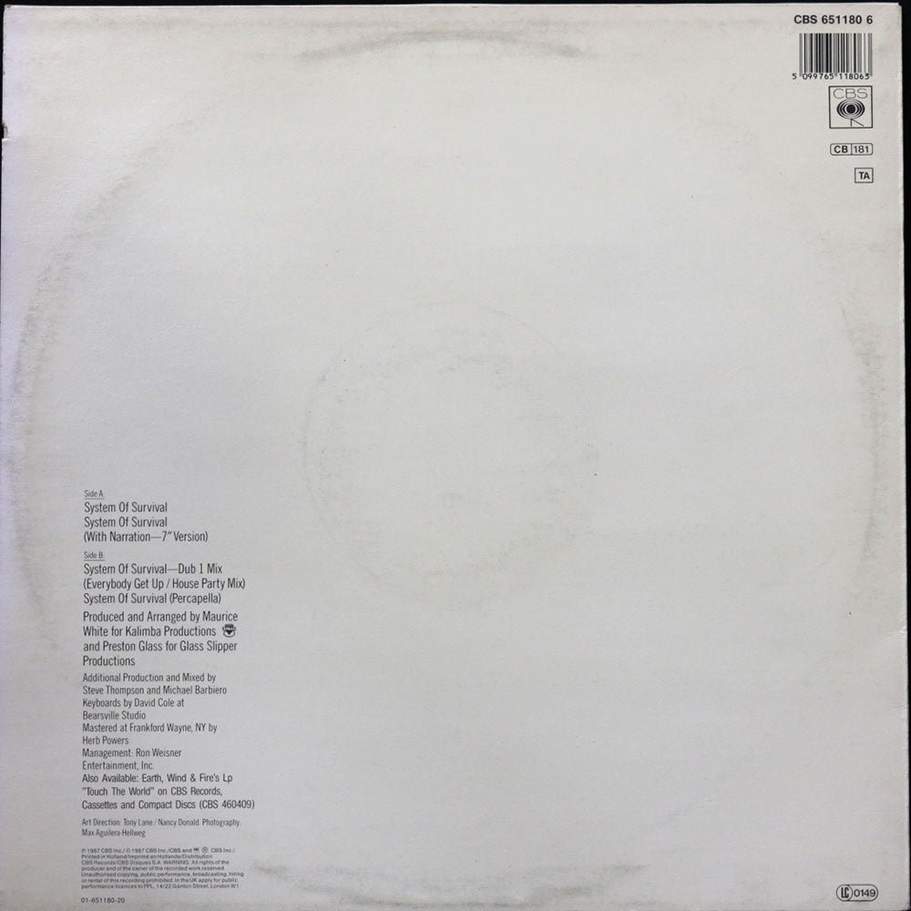 EBOND Earth, Wind & Fire - System Of Survival Vinile V013110