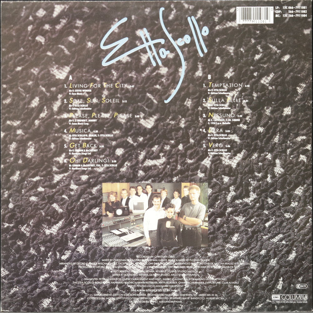 EBOND Etta Scollo - Etta Scollo Vinile V014121