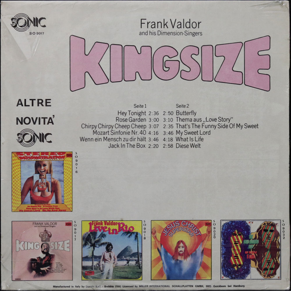 EBOND Frank Valdor And His Dimension-Singers - Kingsize (Sigillato) Vinile V014141