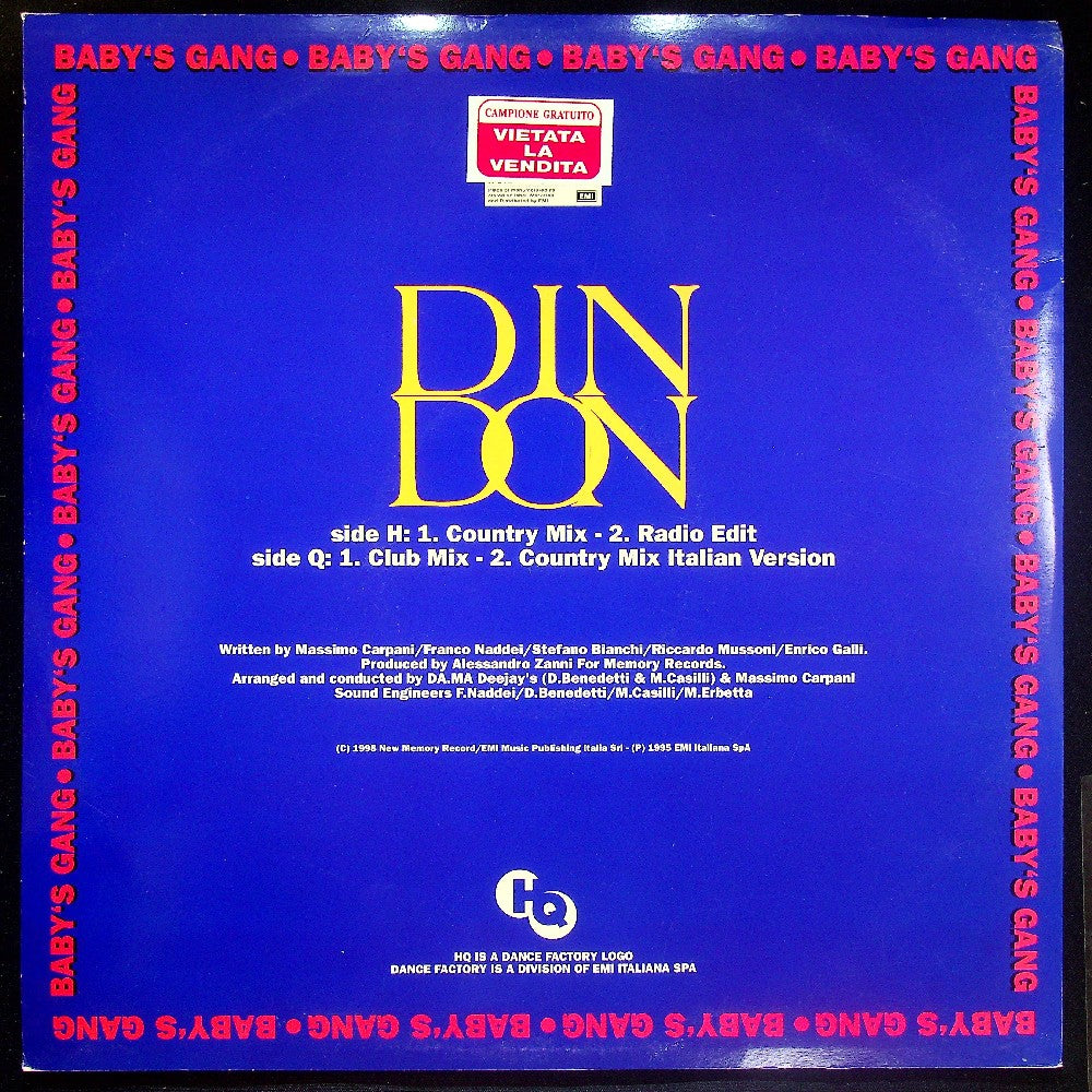 EBOND Baby's Gang - Din Don Vinile V015007