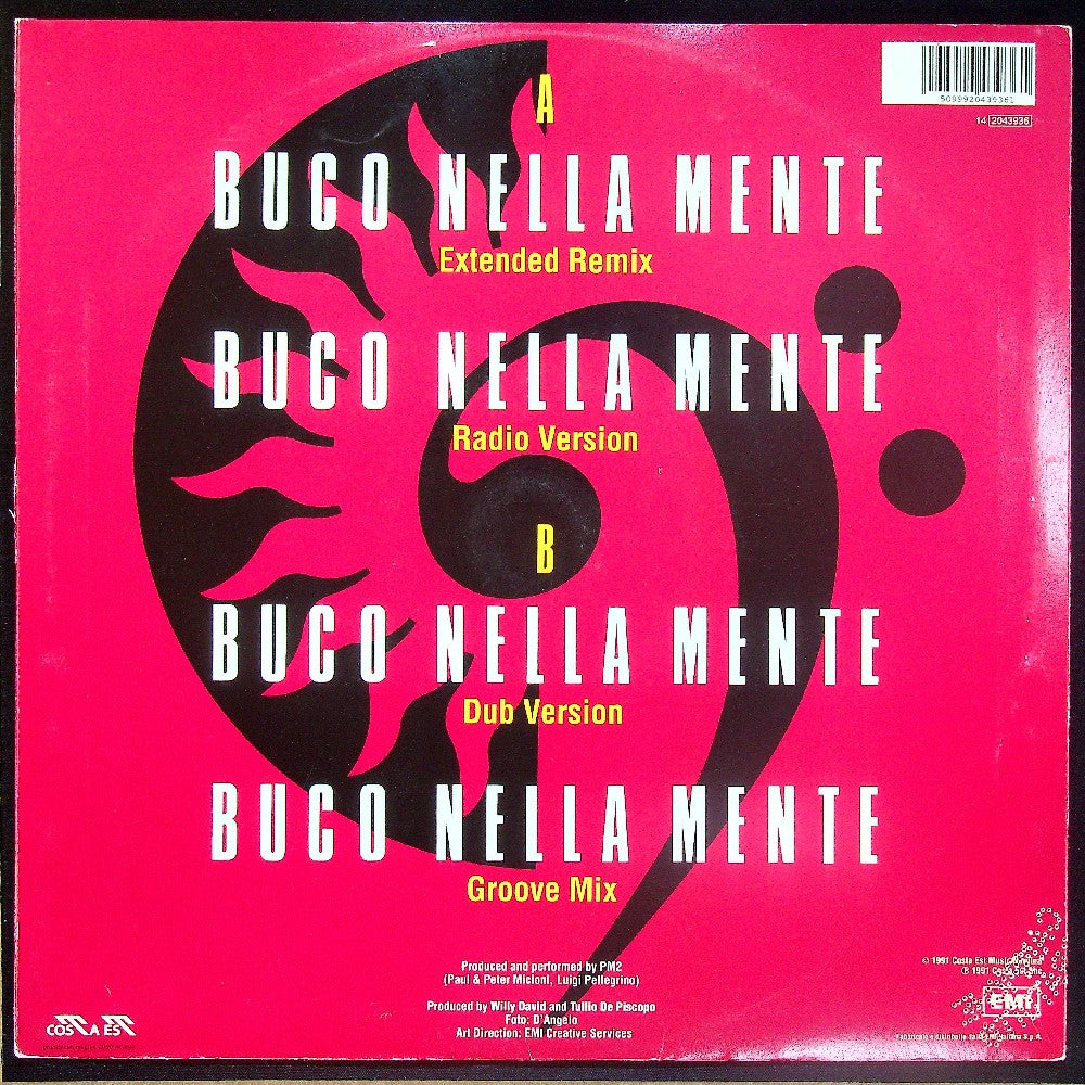 EBOND Tullio De Piscopo - Buco Nella Mente Vinile V015041