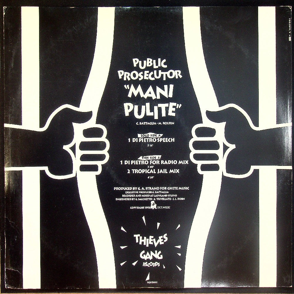 EBOND Public Prosecutor - Mani Pulite - Thieves Gang Records - TGR 93001 - Italy Vinile V015047