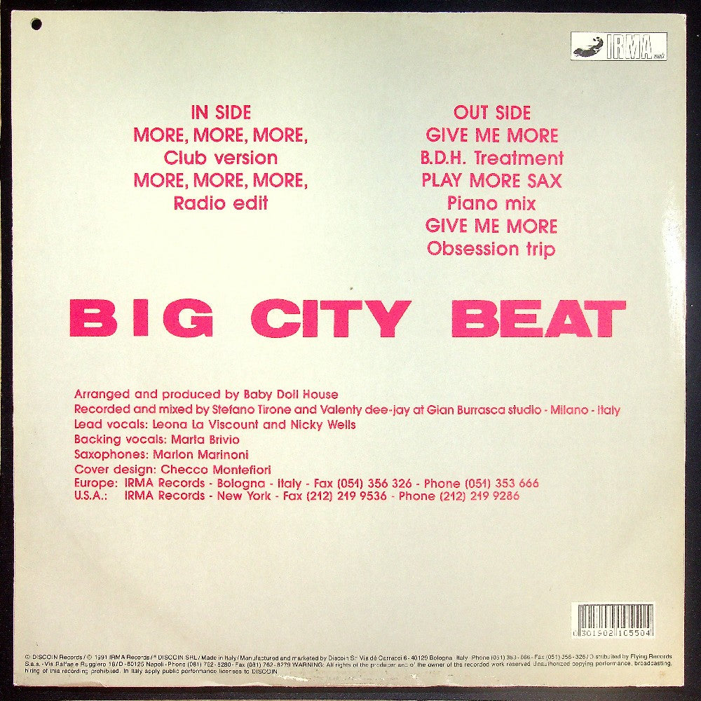 EBOND Big City Beat - The More E.P. Vinile V015067