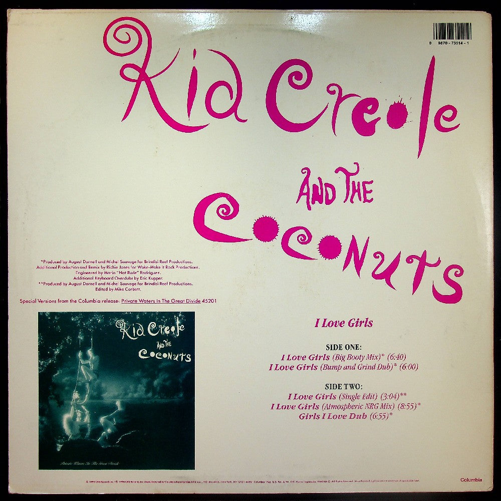EBOND Kid Creole And The Coconuts - I Love Girls Vinile V015145