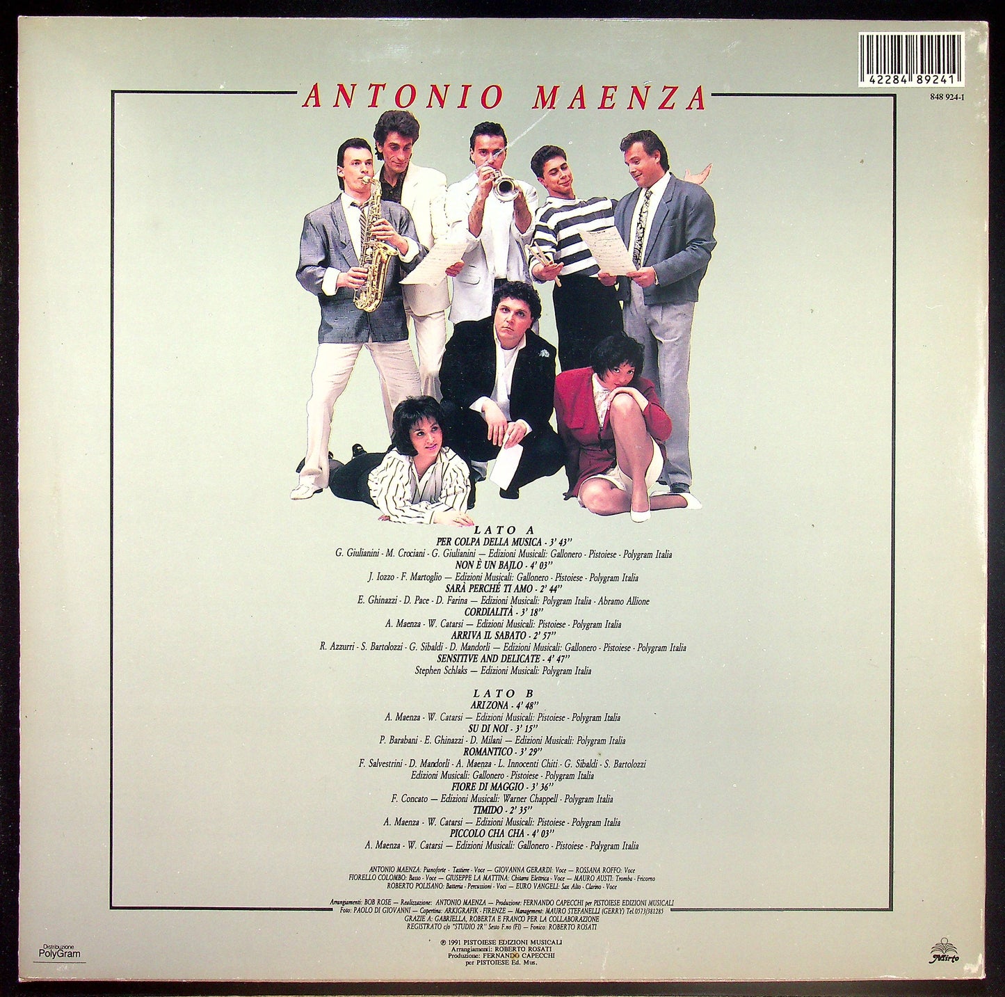 EBOND Antonio Maenza - Per Colpa Della Musica Vinile V016000
