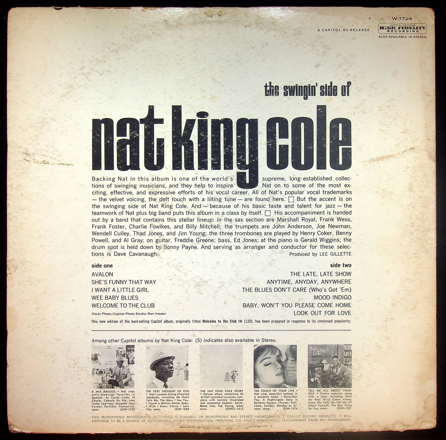 EBOND Nat King Cole - The Swingin' Side Of Nat King Cole Vinile V016003