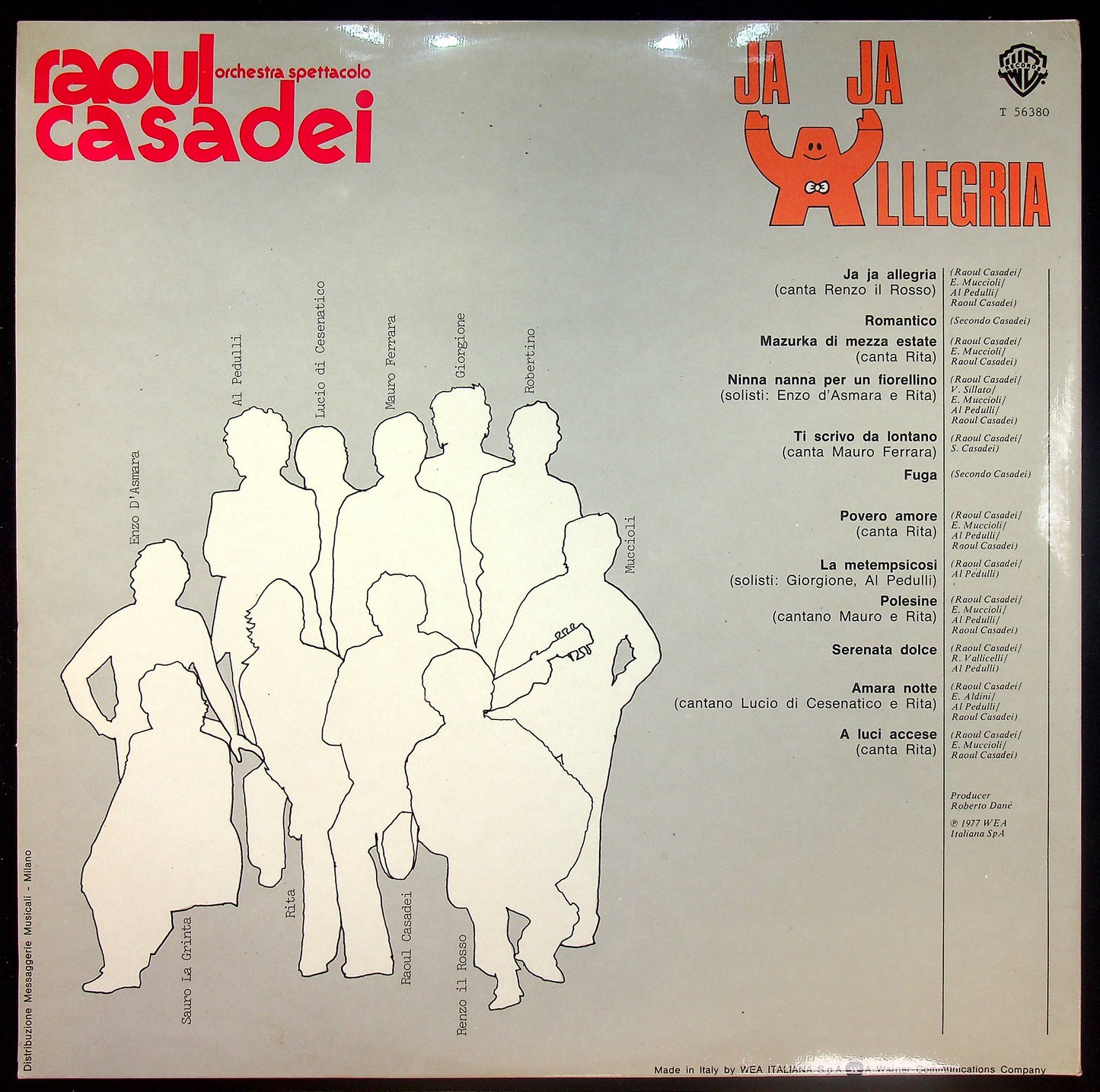 EBOND Orchestra Spettacolo Raoul Casadei - Ja Ja Allegria Vinile V016019