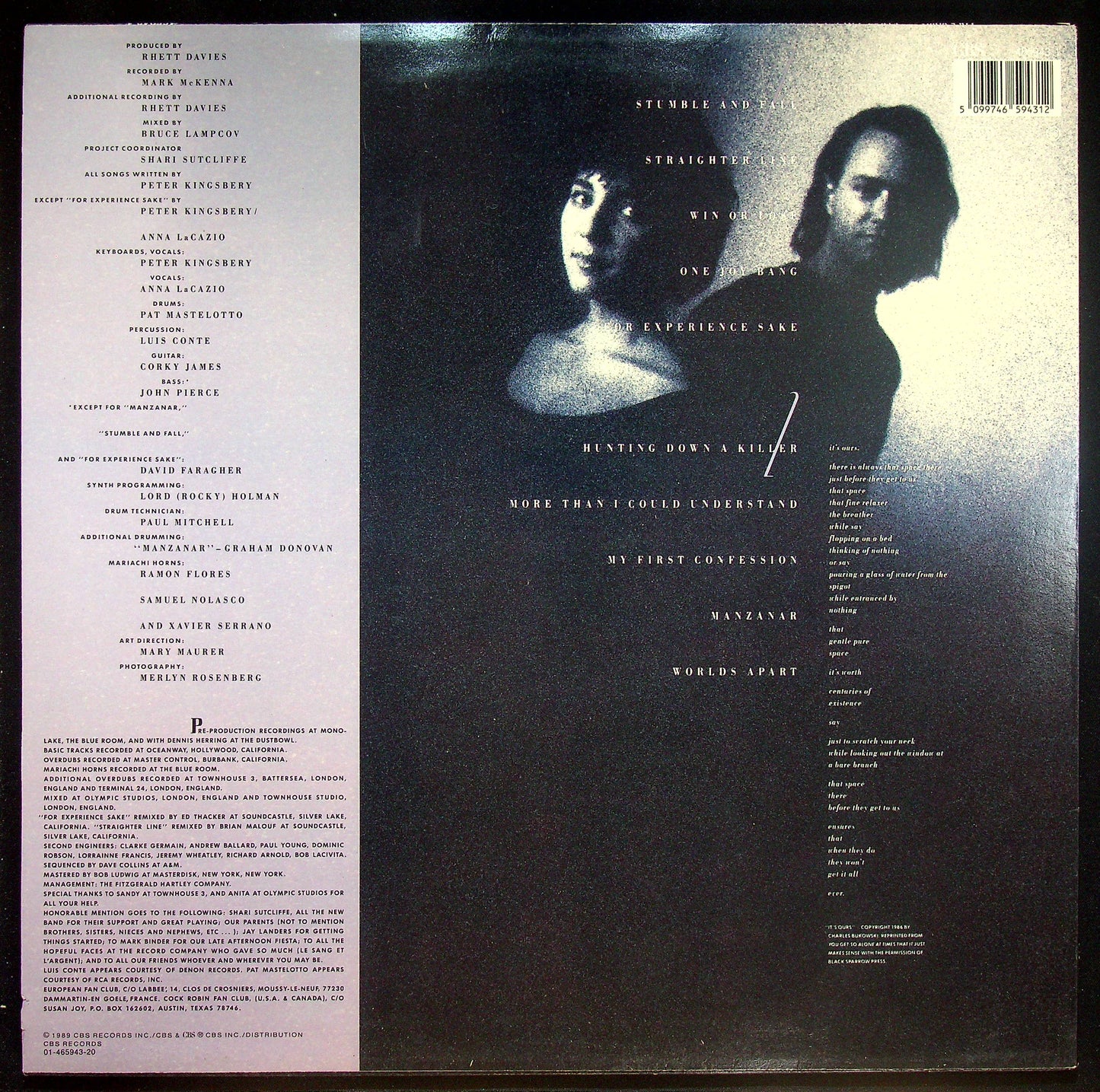 EBOND Cock Robin - First Love / Last Rites Vinile V016030