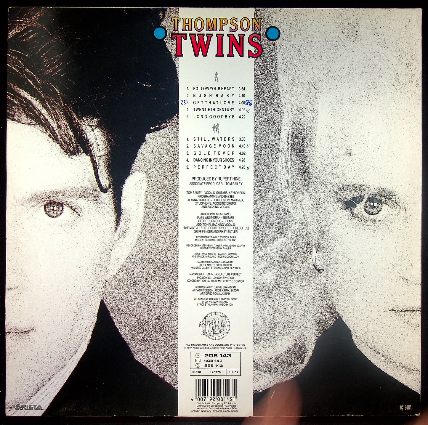 EBOND Thompson Twins - Close To The Bone Vinile V016038