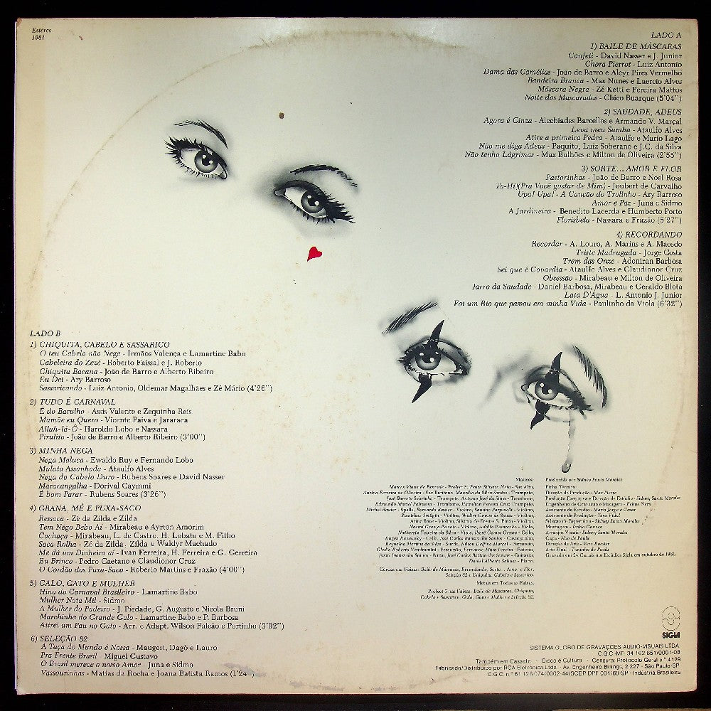 EBOND Bloco Pierros e Colombinas - Carnaval Com Amor, Carnaval Com Humor Vinile V017084