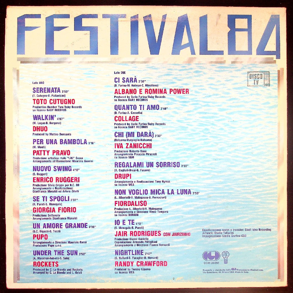 EBOND Various - Festival '84 Vinile V017143