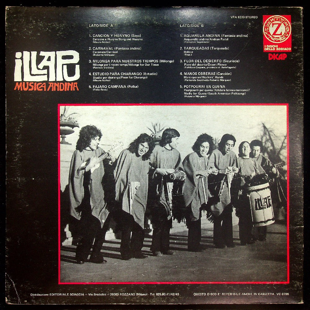 EBOND Illapu - Musica Andina Vinile V018094