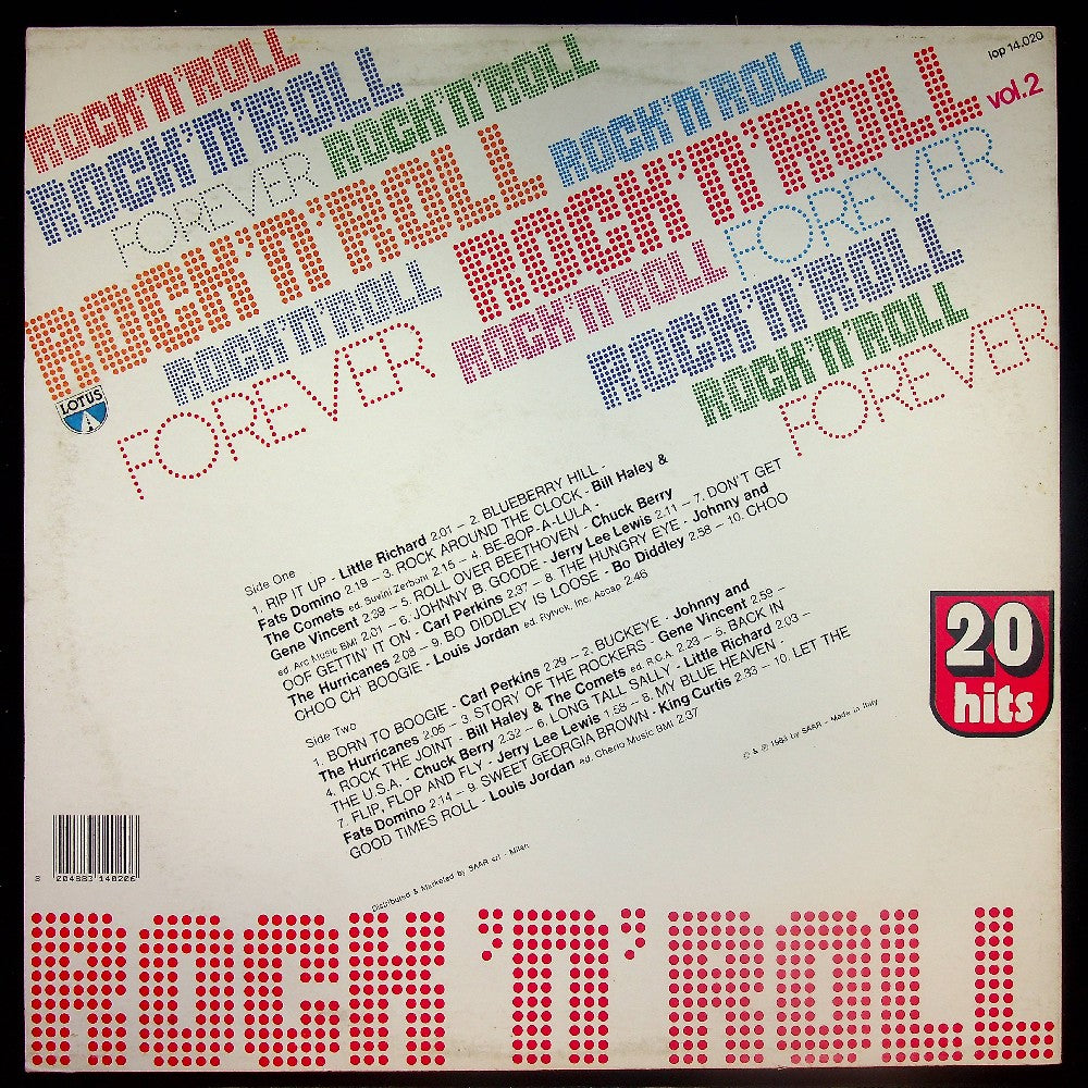EBOND Various - Rock'N'Roll Forever - 20 Greatest Hits Vol.2 Vinile V018100
