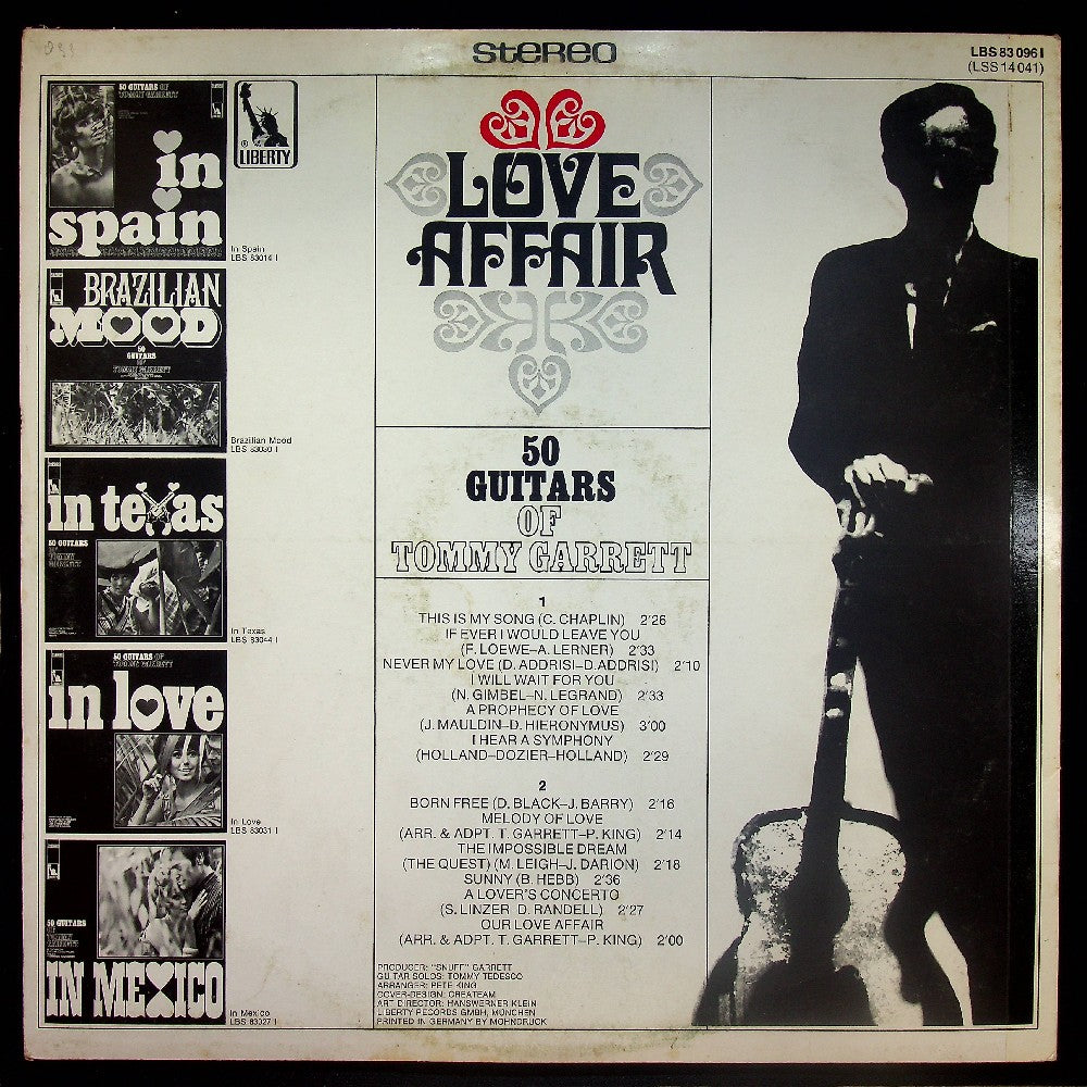EBOND The 50 Guitars Of Tommy Garrett - Love Affair Vinile V019032