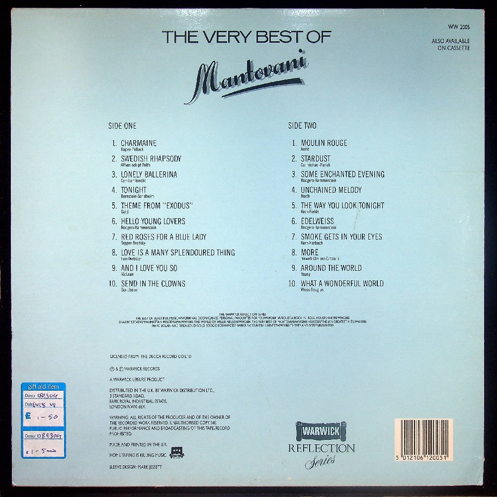EBOND Mantovani - The Very Best Of Mantovani Vinile V019037