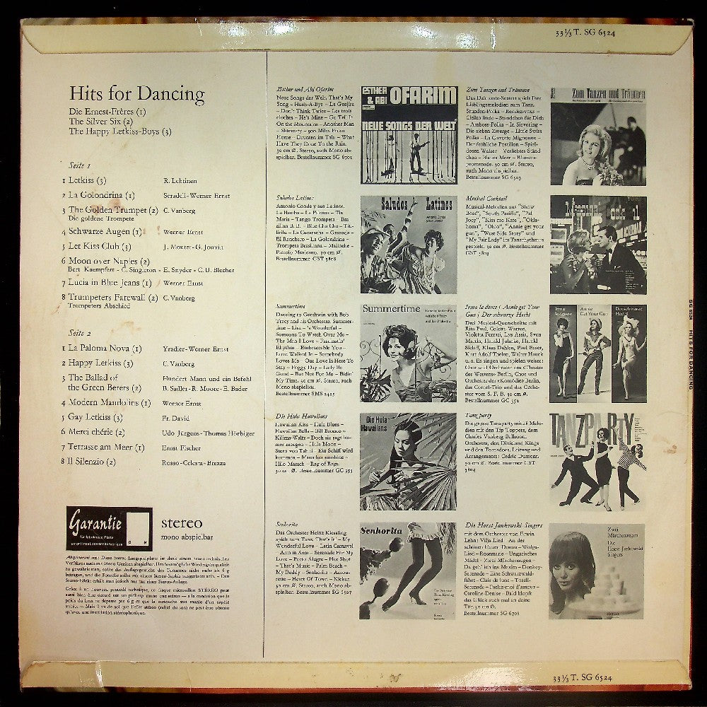 EBOND Die Ernest-Freres - Hits For Dancing Vinile V019043