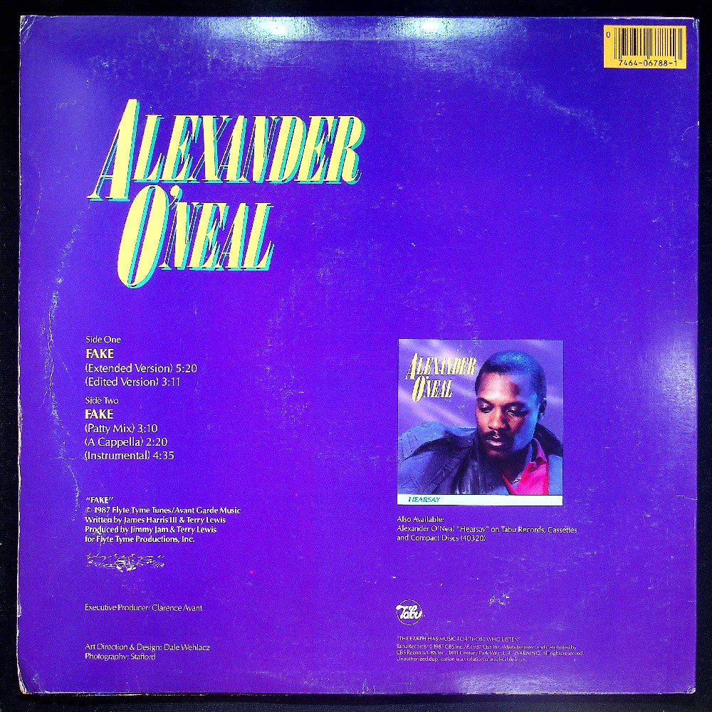EBOND Alexander O'Neal - Fake Vinile V019140