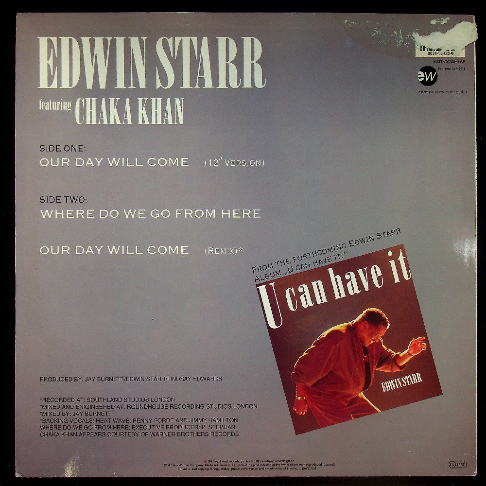 EBOND Edwin Starr - Our Day Will Come Vinile V020009