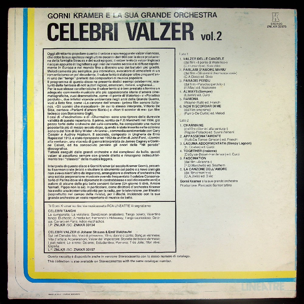 EBOND Gorni Kramer - Celebri Valzer Vol.2 Vinile V020016