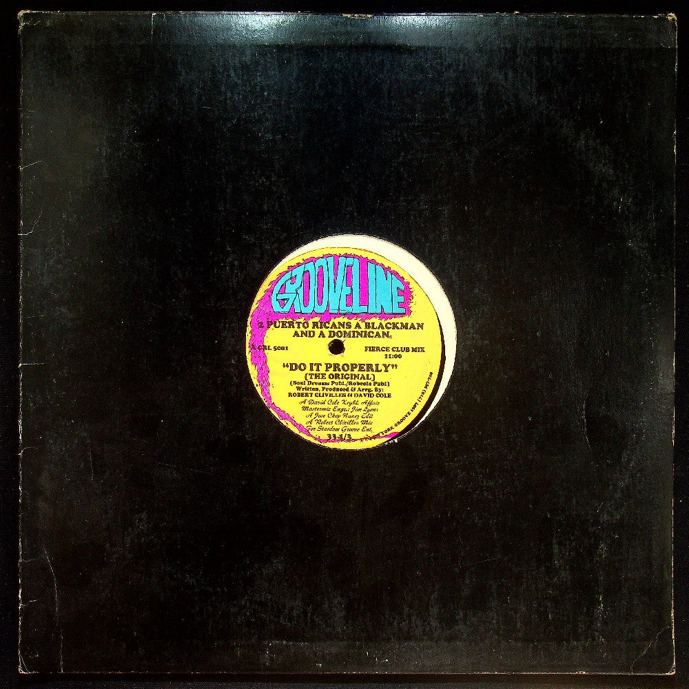 EBOND 2 Puerto Ricans, A Blackman And A Dominican - Do It Properly (The Original) Vinile V020061