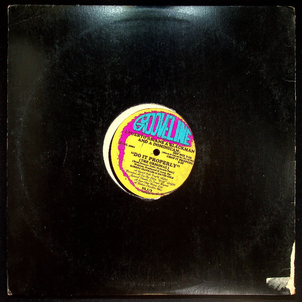 EBOND 2 Puerto Ricans, A Blackman And A Dominican - Do It Properly (The Original) Vinile V020061