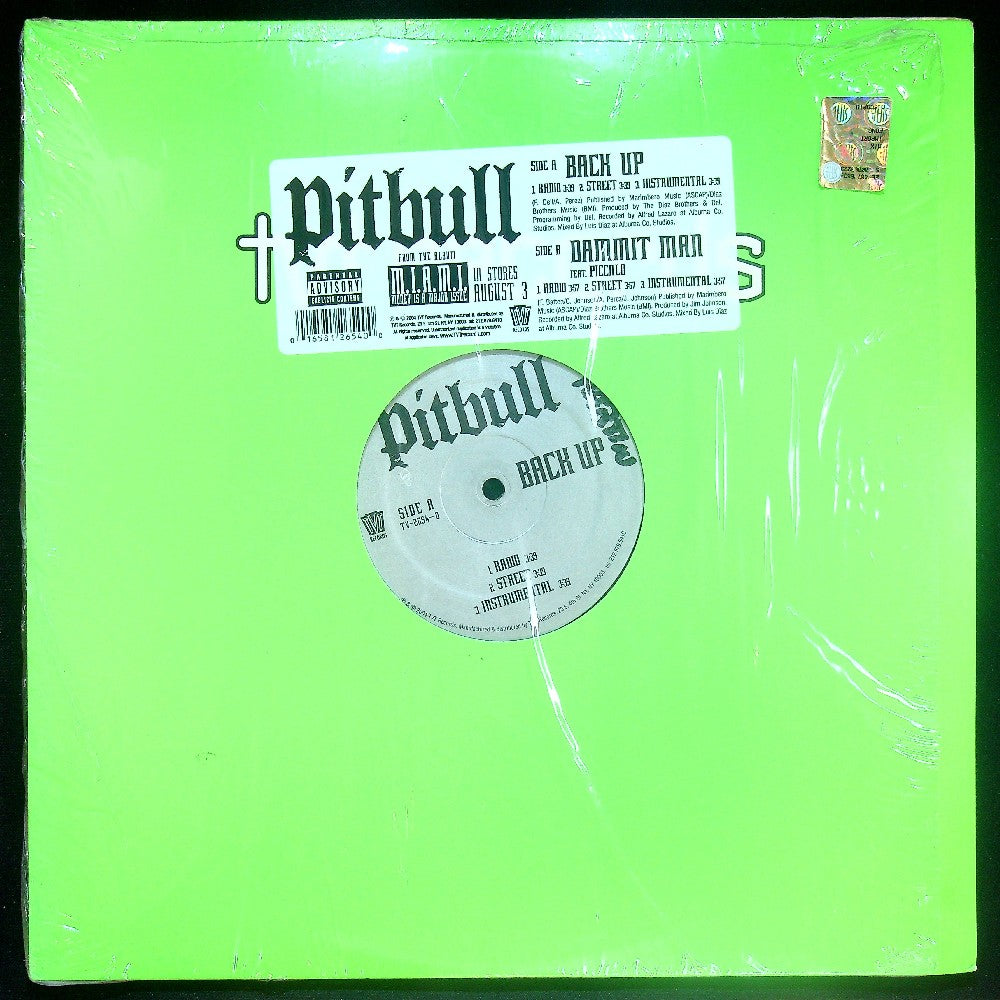 EBOND Pitbull - Back Up / Dammit Man Vinile V020069