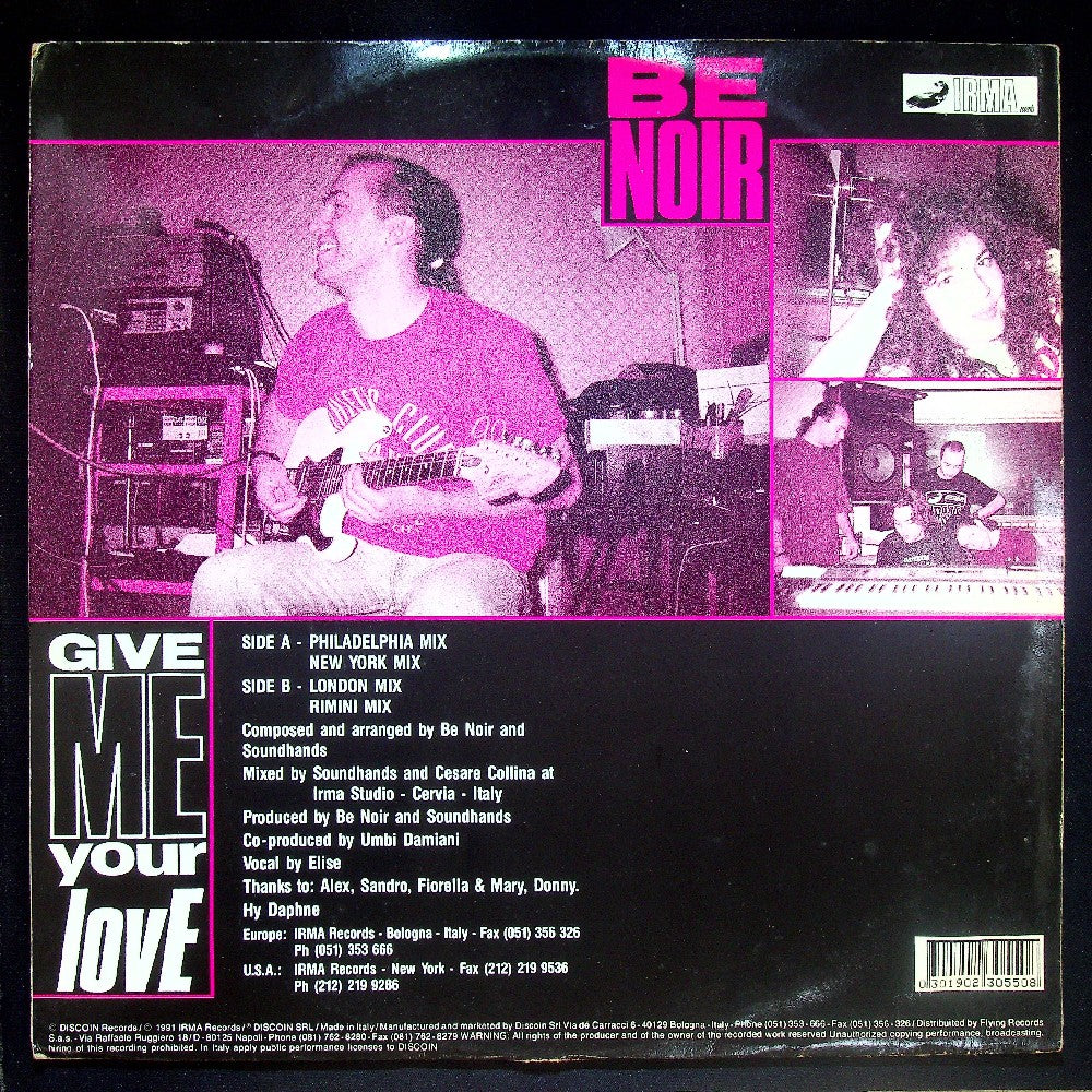 EBOND Be Noir - Give Me Your Love Vinile V020085