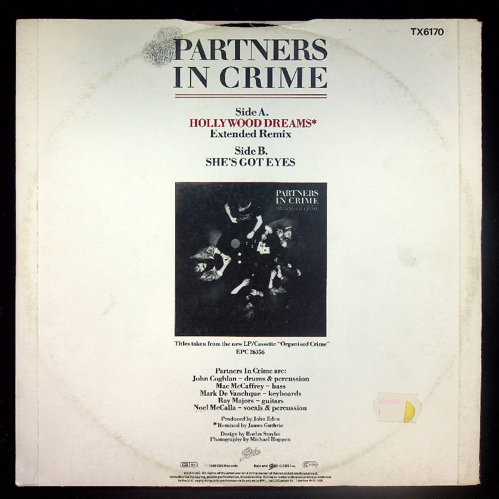 EBOND Partners In Crime - Hollywood Dreams (Extended Remix) Vinile V020108