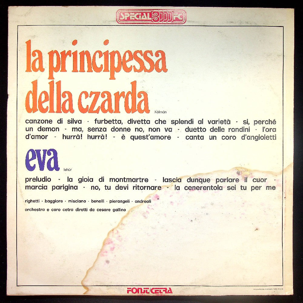 EBOND Kalman - La Principessa Della Czarda / Eva Vinile V021070