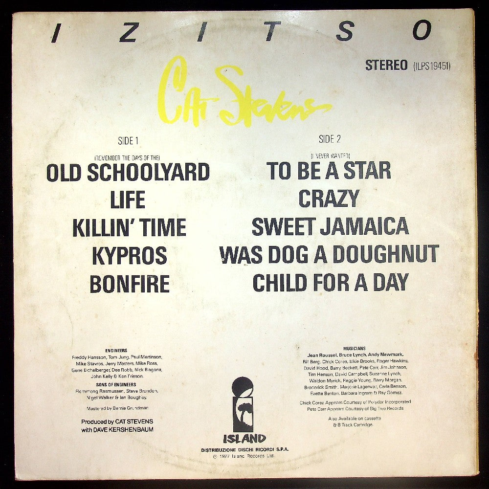 EBOND Cat Stevens - Izitso Vinile V021134