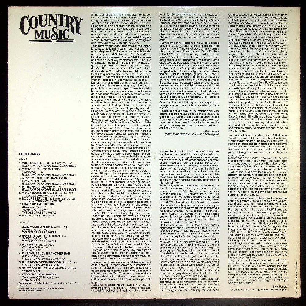 EBOND Various - Bluegrass Vinile V022000