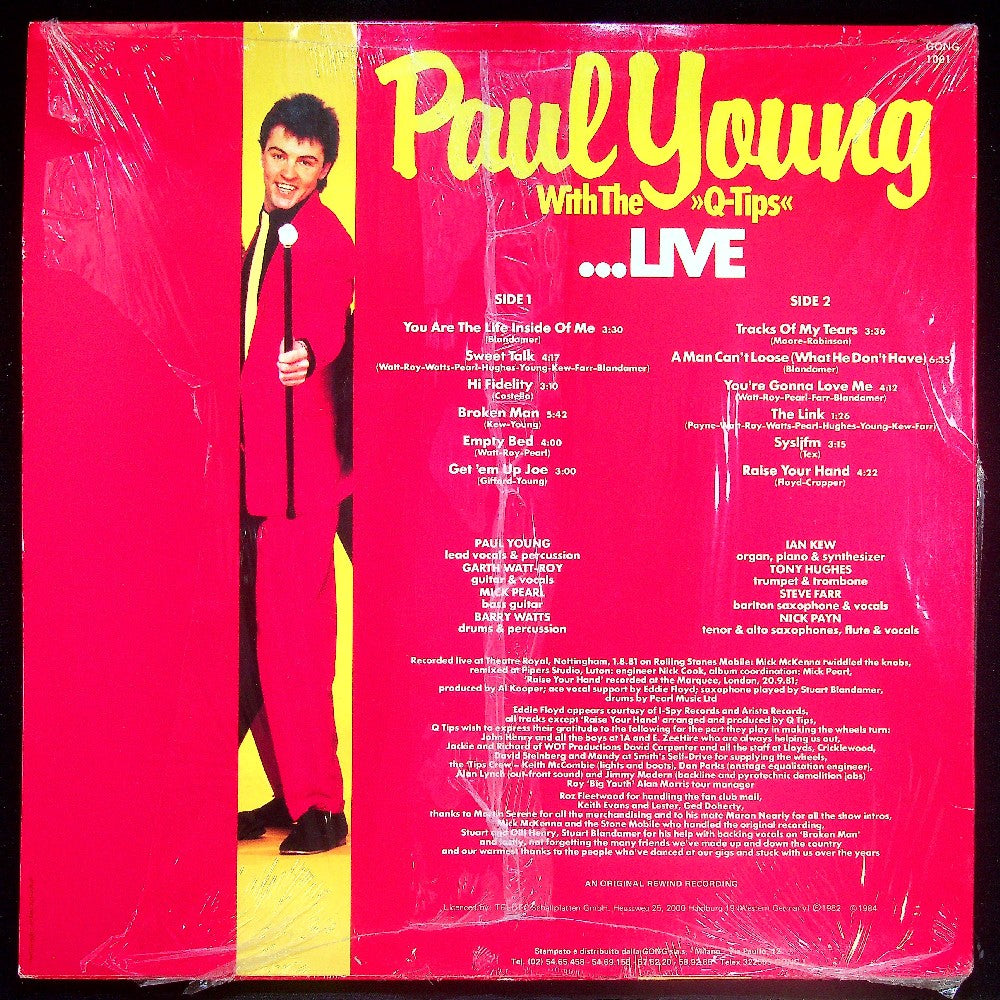 EBOND Paul Young - Paul Young With The Q-Tips ...Live Vinile V022040
