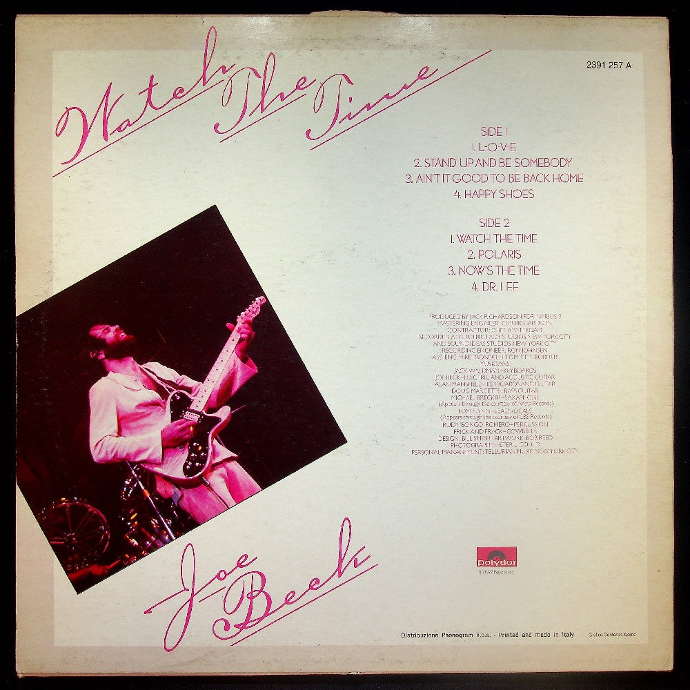 EBOND Joe Beck - Watch The Time Vinile V022088