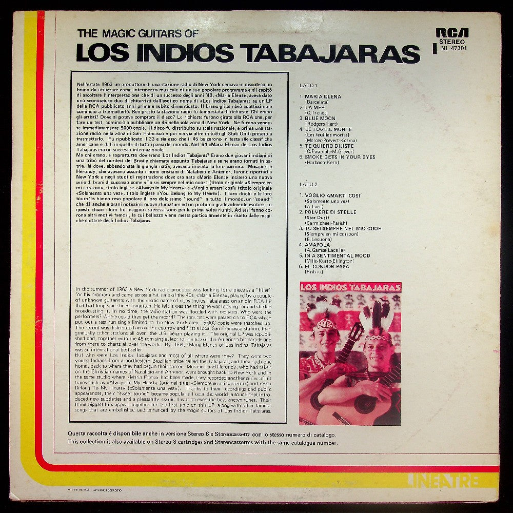 EBOND Los Indios Tabajaras - The Magic Guitars Of Los Indios Tabajaras Vinile V022096