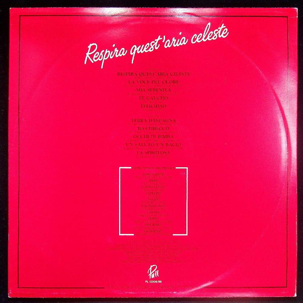 EBOND Orchestra Loris Egeste - Respira Quest'Aria Celeste Vinile V022099