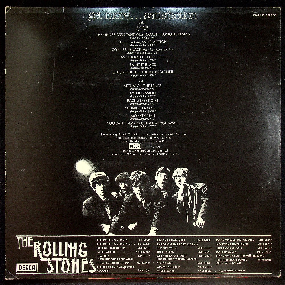 EBOND The Rolling Stones - Get More...Satisfaction Vinile V022147