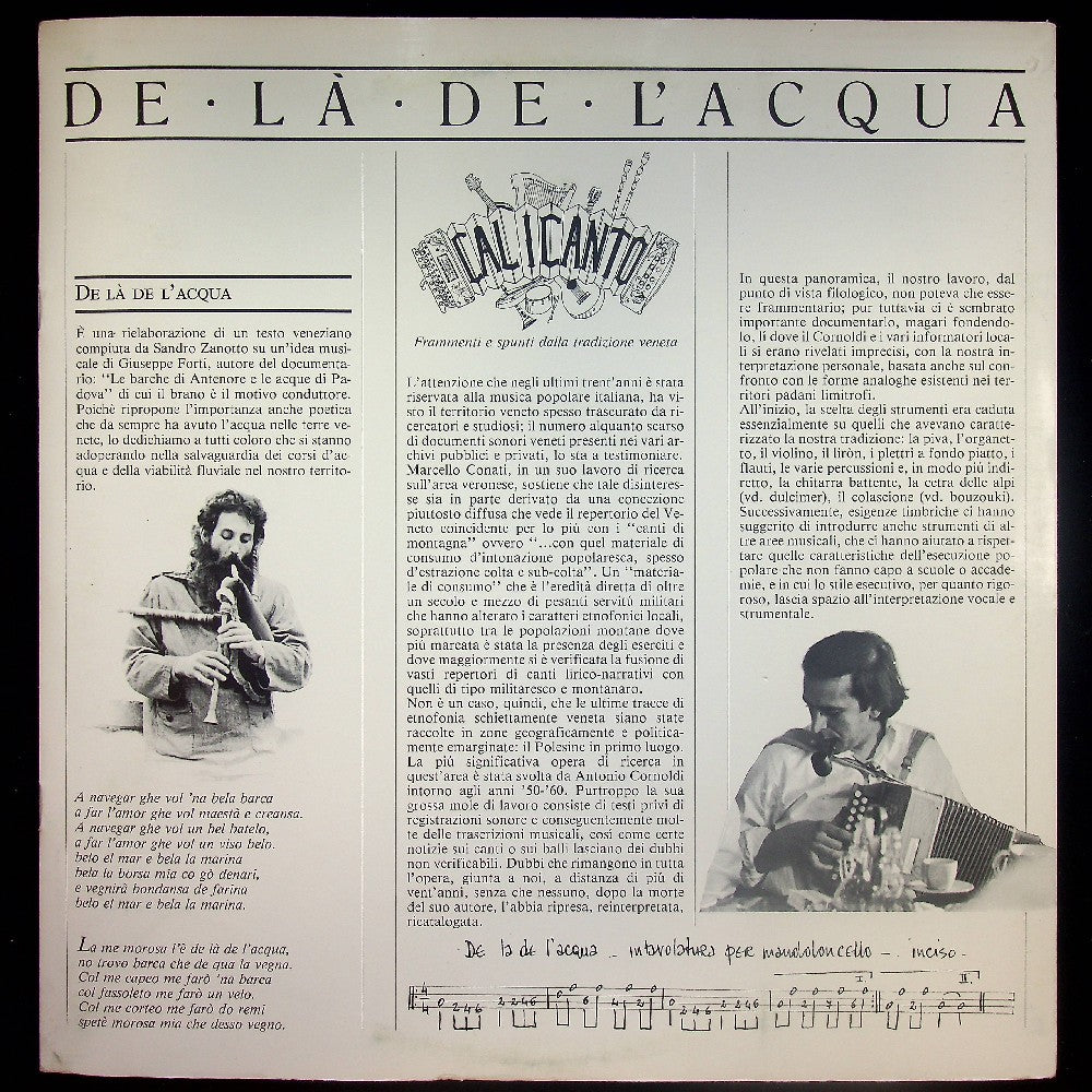 EBOND Calicanto - De La De L'Acqua Vinile V023015