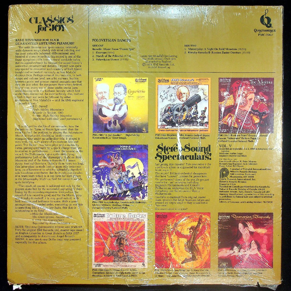 EBOND Lovro Von Matacic - Polovetsian Dances / A Night On Bald Mountain / Russian Easter Overture Vinile V023020