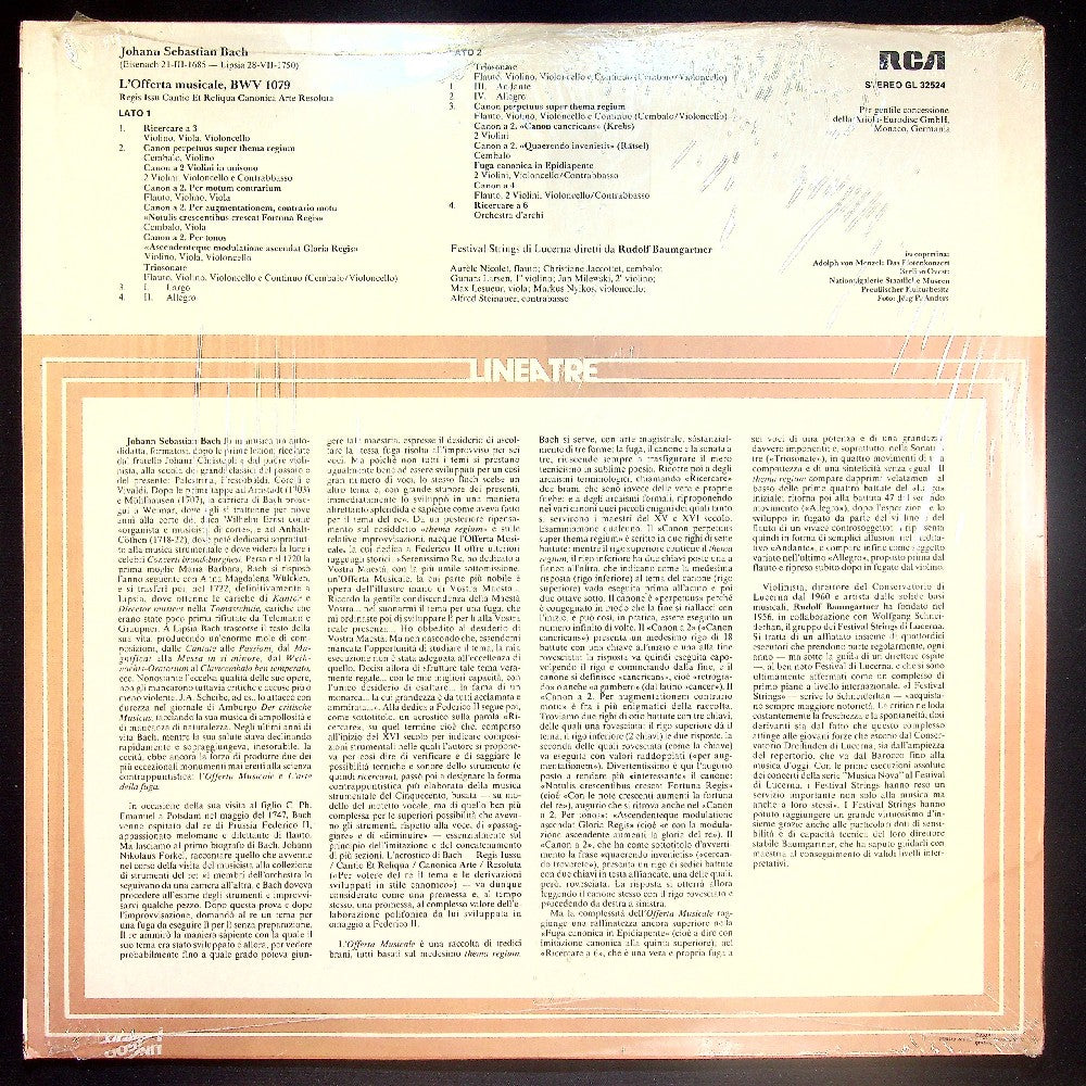EBOND Johann Sebastian Bach - L'Offerta Musicale Vinile V023033